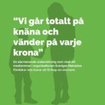 "Vi går totalt på knäna och vänder på varje krona" bild på framsidan av rapporten